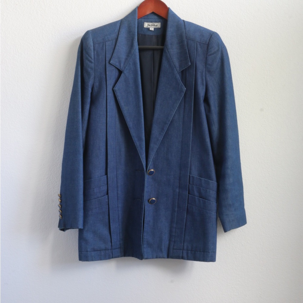 Vintage Jim Heilman Women’s Tailored Blue Jacket Sz:4